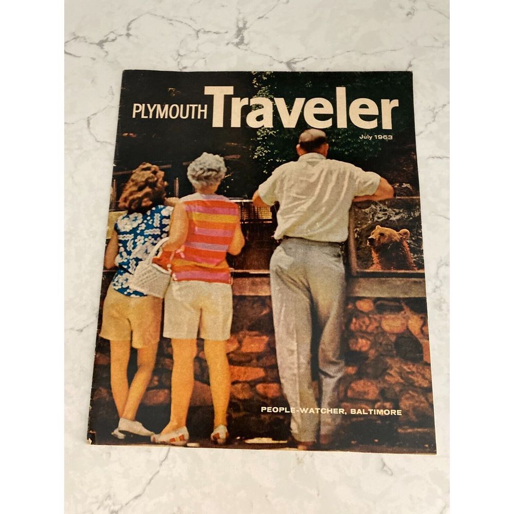 Vintage Plymouth Car Travel‎ July 1963 People-Watcher Paperback Magazine